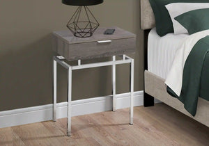 Dark Taupe Accent Table / Night Stand / Side Table - I 3465