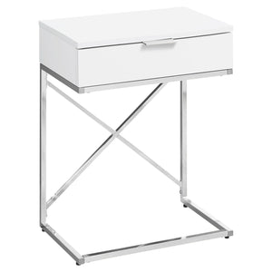 White Accent Table / Night Stand / Side Table - I 3470