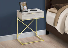 Load image into Gallery viewer, Beige /gold Accent Table / Night Stand / Side Table - I 3473