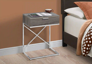 Dark Taupe Accent Table / Night Stand / Side Table - I 3475