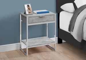 Grey Accent Table / Night Stand / Side Table - I 3481