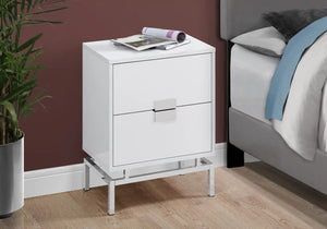 White Accent Table / Night Stand / Side Table - I 3490