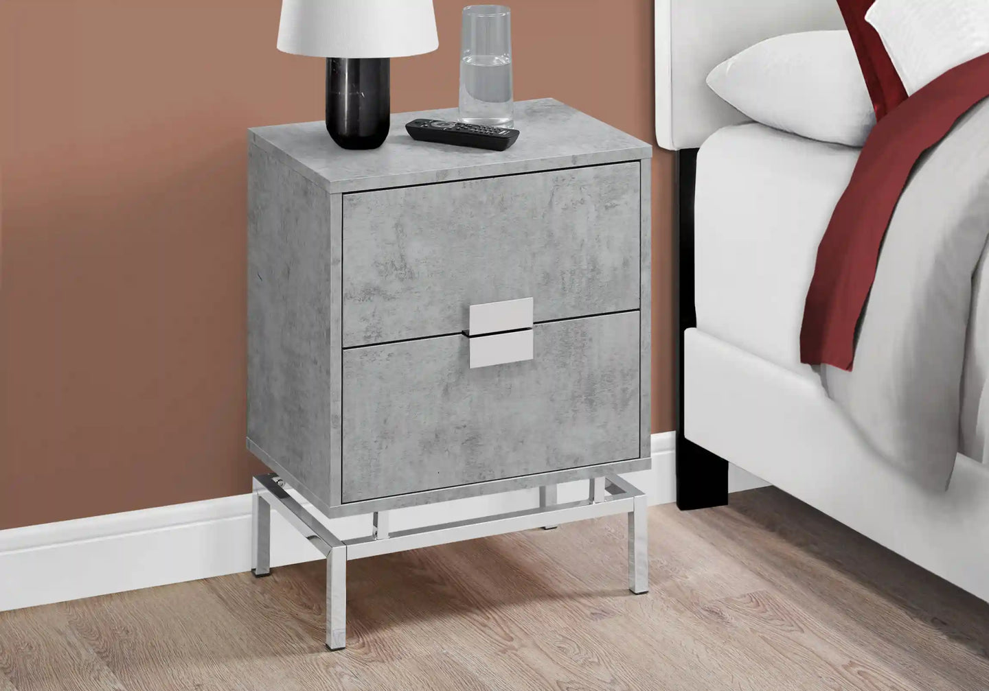 Grey Accent Table / Night Stand / Side Table - I 3491