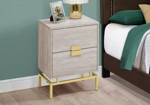 Beige /gold Accent Table / Night Stand / Side Table - I 3493