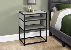 Grey /black Accent Table / Night Stand / Side Table - I 3506
