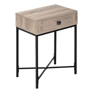 Dark Taupe /black Accent Table / Night Stand / Side Table - I 3544