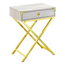 Load image into Gallery viewer, Beige /gold Accent Table / Night Stand / Side Table - I 3553