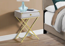 Load image into Gallery viewer, Beige /gold Accent Table / Night Stand / Side Table - I 3553