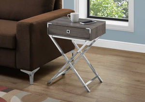 Dark Taupe Accent Table / Night Stand / Side Table - I 3555