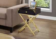 Load image into Gallery viewer, Espresso /gold Accent Table / Night Stand / Side Table - I 3556
