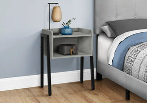 Grey /black Accent Table / Night Stand / Side Table - I 3591