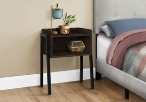 Espresso /black Accent Table / Night Stand / Side Table - I 3593