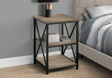 Load image into Gallery viewer, Dark Taupe /black Accent Table / Night Stand / Side Table - I 3597