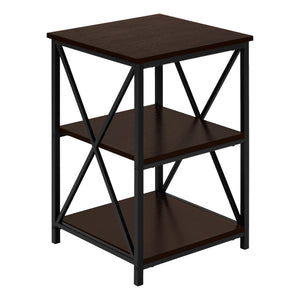 Espresso /black Accent Table / Night Stand / Side Table - I 3598