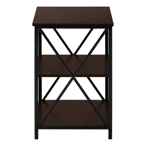 Espresso /black Accent Table / Night Stand / Side Table - I 3598
