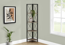 Load image into Gallery viewer, Dark Taupe /black Bookcase - I 3648
