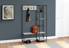 Load image into Gallery viewer, Grey /black Bench / Hall Tree - I 4512
