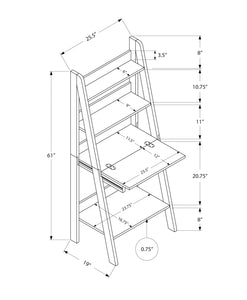 White Computer Desk / Ladder Desk - I 7040