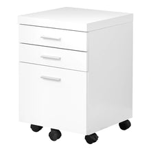 Load image into Gallery viewer, White /black Filing Cabinet - I 7048