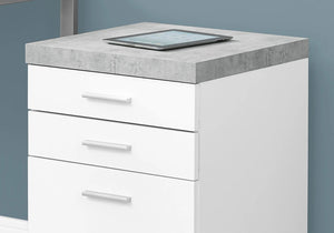 White /black / Grey Filing Cabinet - I 7051
