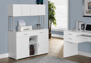 White /silver Office Cabinet - I 7066