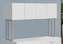 Load image into Gallery viewer, White /silver Office Cabinet - I 7066