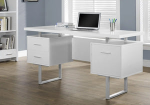 White Computer Desk - I 7081