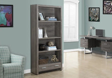 Load image into Gallery viewer, Dark Taupe Bookcase - I 7087