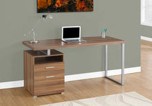 Load image into Gallery viewer, Walnut Computer Desk - I 7146