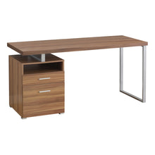 Load image into Gallery viewer, Walnut Computer Desk - I 7146