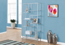 Load image into Gallery viewer, Silver /clear Bookcase - I 7158