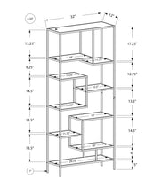 Load image into Gallery viewer, White /clear Bookcase - I 7159