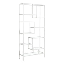 Load image into Gallery viewer, White /clear Bookcase - I 7159