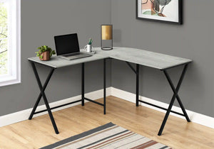 Grey Computer Desk / L Shaped Desk - I 7196