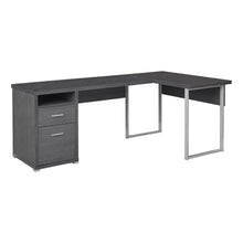 Load image into Gallery viewer, Grey Computer Desk / L Shaped Desk - I 7257