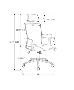 White /grey Office Chair - I 7301