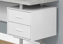 Load image into Gallery viewer, Grey /white Computer Desk / L Shaped Desk - I 7307