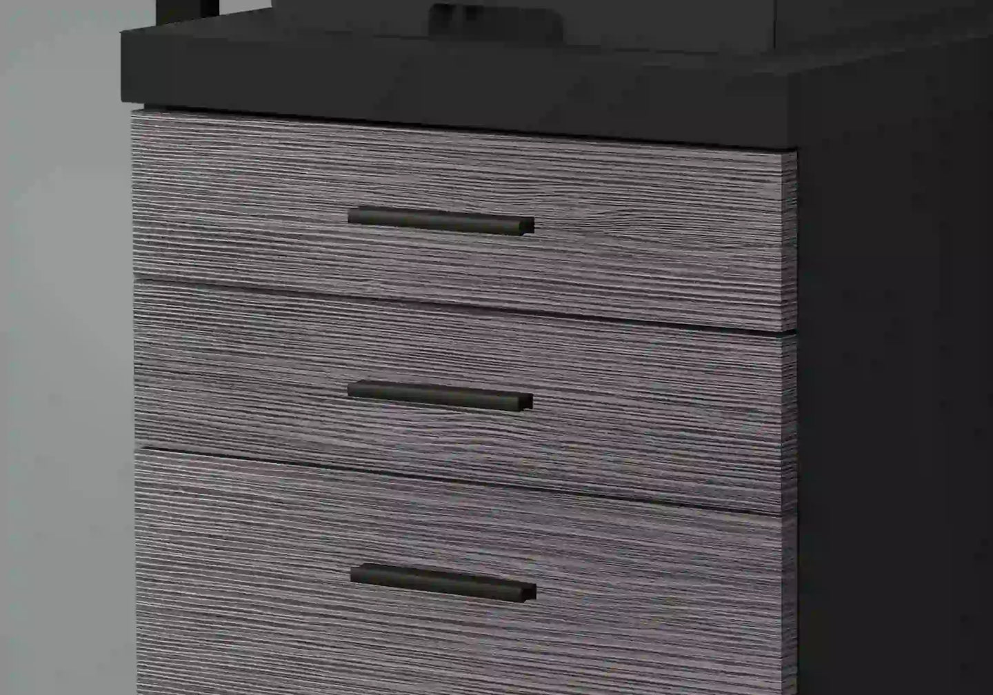 Black /grey Filing Cabinet - I 7403