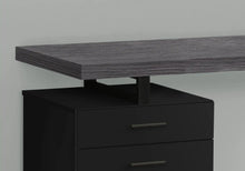 Load image into Gallery viewer, Black /grey Computer Desk - I 7411