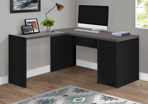 Black Computer Desk / L Shaped Desk - I 7431