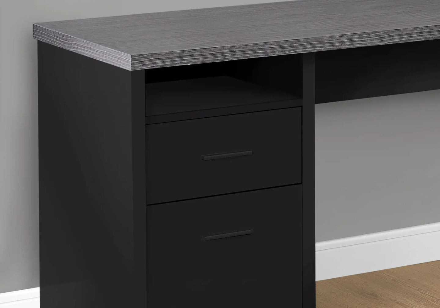 Black /grey Computer Desk / L Shaped Desk - I 7435