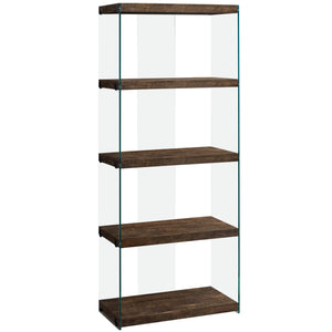 Brown /clear Bookcase - I 7441
