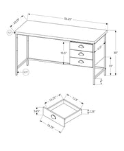 Load image into Gallery viewer, Taupe Computer Desk - I 7487