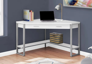 White Computer Desk / Corner Desk - I 7500