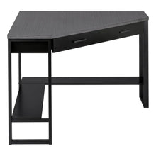Load image into Gallery viewer, Black /grey Computer Desk / Corner Desk - I 7503