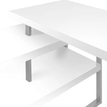 Load image into Gallery viewer, White Computer Desk / L Shaped Desk - I 7585