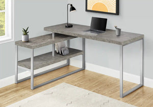 Grey Computer Desk / L Shaped Desk - I 7586