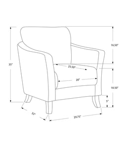 Green /beige Accent Chair / Armchair - I 8003