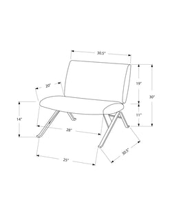 Teal Accent Chair / Armless Chair - I 8136