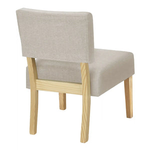 Taupe Accent Chair / Armless Chair - I 8272